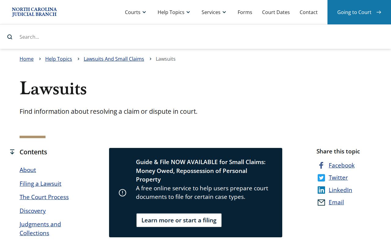 Pasquotank County civil docket court-flow reference