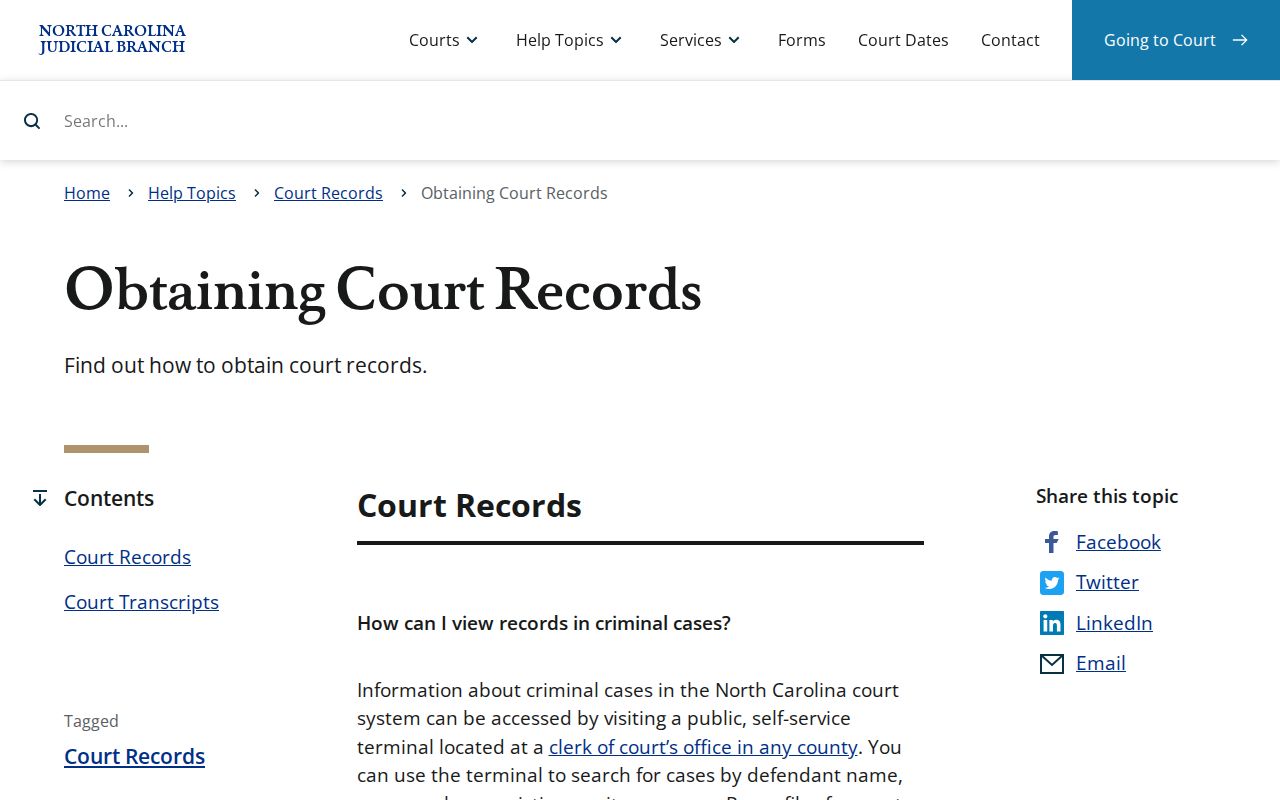 Pasquotank County court records record type official obtaining court records guidance